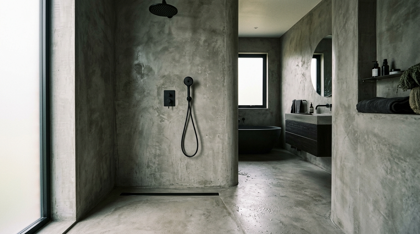 Use a partial glass panel for openness without the mess